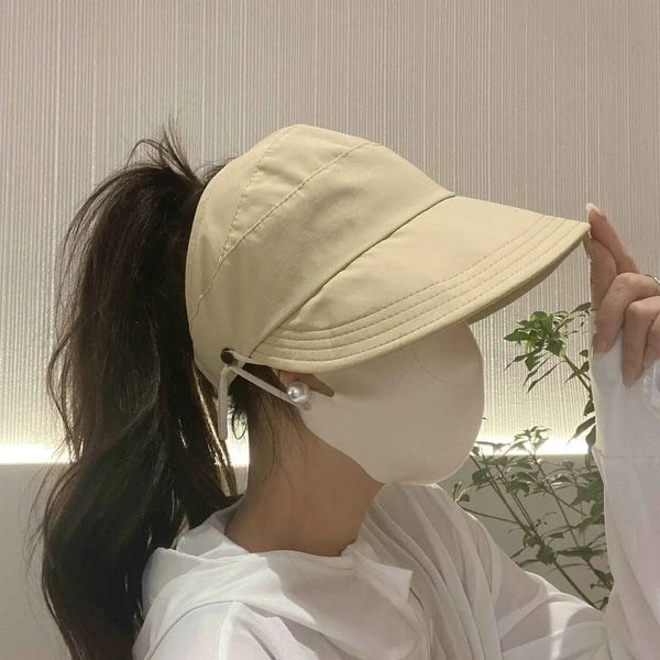 Foldable Breathable Ponytails Hat