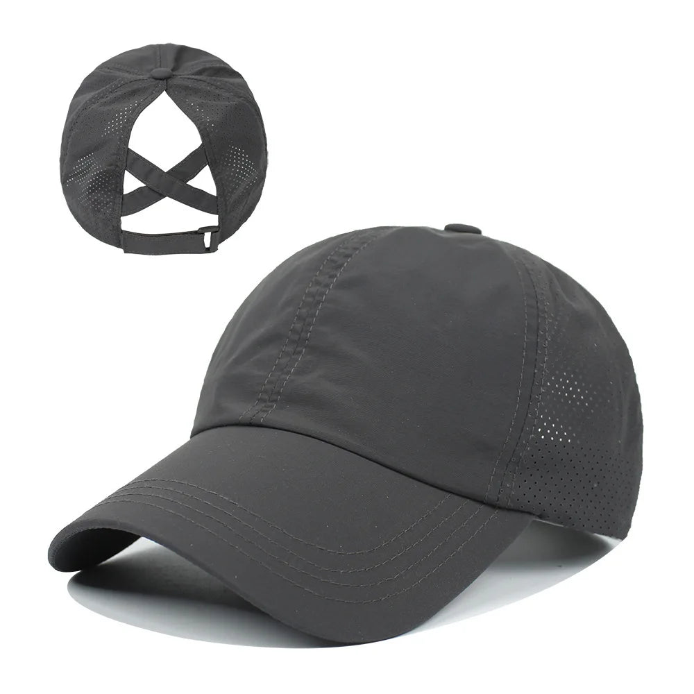 Ponytail Hat Snapback Hat
