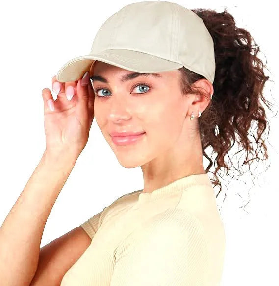 Ponytail Snapback Cap