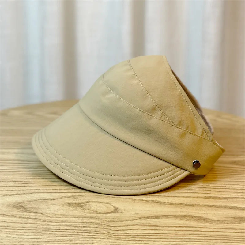 Foldable Breathable Ponytails Hat